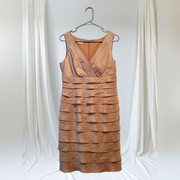 London Times Dresses & Skirts - London Times Cocktail Shimmer Dress - Gold